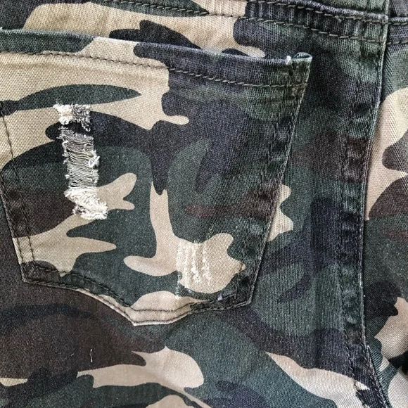 Harmony & Havoc 3 Camo Distressed Skinny High Waist Jeans NWT New - Picture 11 of 11